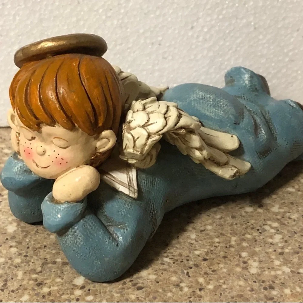 Tranquility Lying Boy Angel Figurine